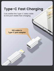USB C Adapter for iPhone Lightning Male To Type c Adapter Female Fast Charging Converter USB Type C Male Adaptador for Ios iPad