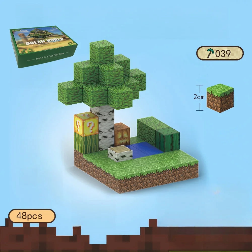 Magnetic Mine World Building Block Set
Inspire creativity with this fun and educational magnetic block set for kids 3+. Perfect for building Mine-inspired worlds while developing STEM skills. Great gift for boys and girls!