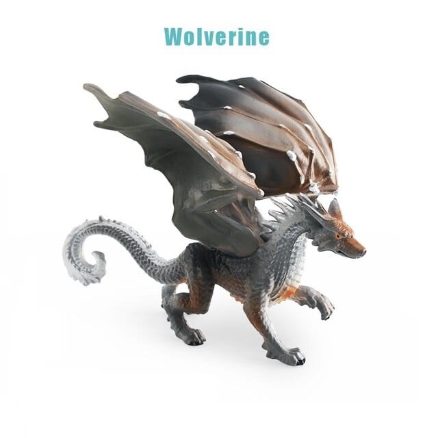 Hot Realistic Mythical Animal Model Dragon Figurines Simulation Monster Warcraft Firehawk Action Figure Children Colection Toys