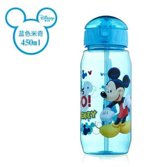 Disney  Mickey Mouse  Cartoon cups With straw kids snow White Captain America Sport Bottles girls Princess Sophia Feeding  cups