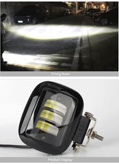 5 inch square round 30W work light Wrangler off-road vehicle motorcycle light LED spotlight fog light