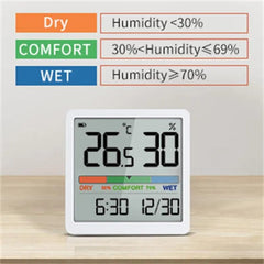 Home Indoor Temperature Humidity Meter LCD Digital Thermometer Hygrometer Sensor Gauge Weather Station Smart Home 2023