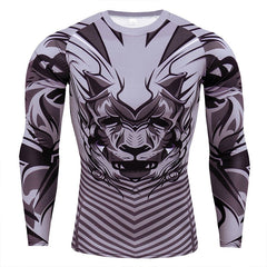 Men's Long Sleeve T-shirts Gym Clothing Sportswear Sporting Cry Fit Running Man Rashguard Men T-shirt Sport Compression T Shirt