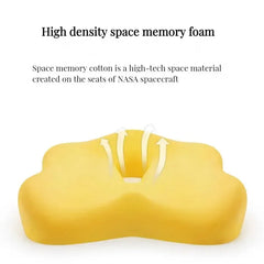 Memory Foam Seat Cushion Office Chair Cushion Car Seat Support Waist Pillow Massage Buttocks Pad Pain Relief Orthopedic Pillow