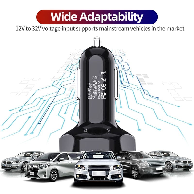 Car Mobile Phone Charger USB Charger  For Iphone 11Pro GPS Fast Charging Car-Charger Dual USB Charger For Xiaomi Huawei Tablet