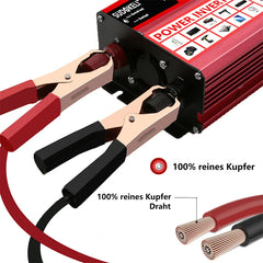 Power Inverter DC 12V To AC 220V 230V Transformer with 4 USB EU Socket Charge with LED Display for RV Phone Car