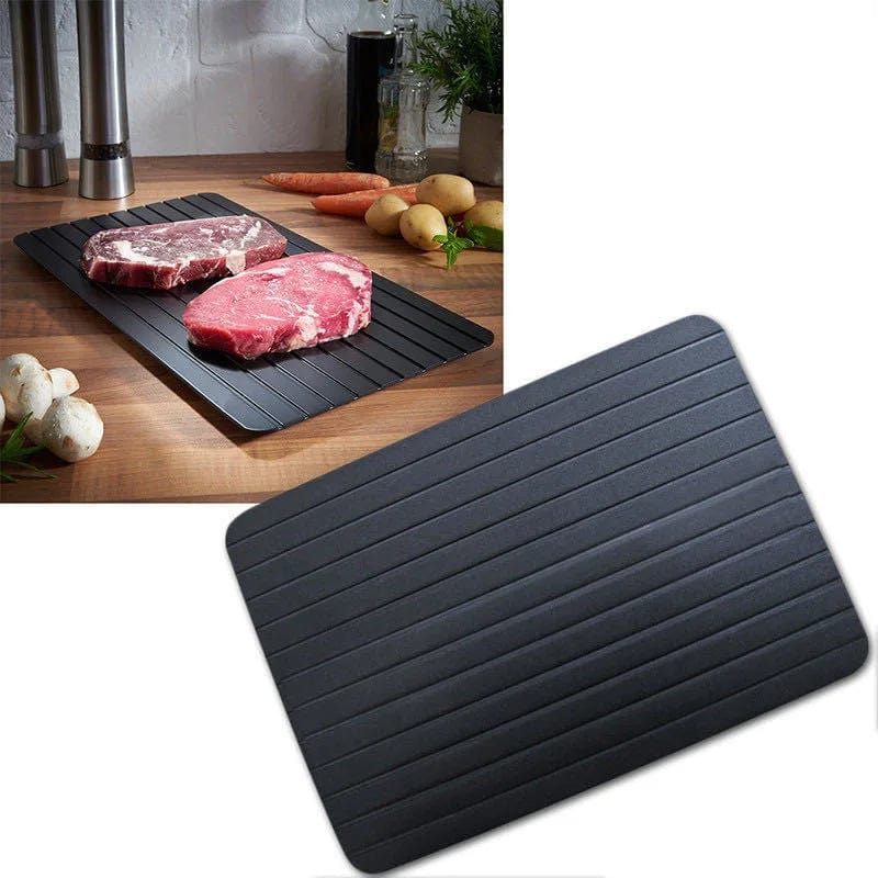 Aluminium Alloy Rapid Defrosting Tray Quick Thawing Cold Steak Fish Fruit Meat Food Defrosting Board Household Kitchen Tools