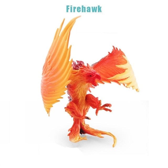 Hot Realistic Mythical Animal Model Dragon Figurines Simulation Monster Warcraft Firehawk Action Figure Children Colection Toys