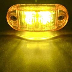 1pc LED Side Marker Lights Warning Tail Light Auto Car External Lights Trailer Truck Lorry Yellow White Red Car Lamps