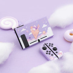 GeekShare Case Cute Steamed Bread Rabbit Cartoon Soft Full Cover Back Girp Shell For Nintendo Switch Accessories