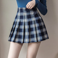 Harajuku 0Women Pleat Skirt 0Preppy Style Plaid 0Mini Cute Japanese School Uniforms Ladies Jupe Kawaii