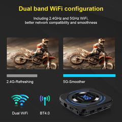 Android 12 TV BOX H618 Dual Wifi 32G64G Quad Core Cortex A53 Support 8K 4K BT Voice Media player Set top box