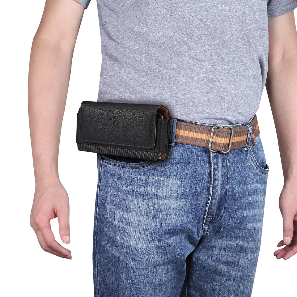 Waist Hanging Pouch Premium Cowhide for samsung and iphone. Mobile Phone case