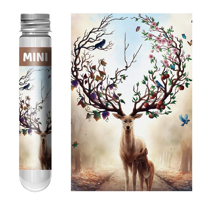 150 Pieces Mini Test Tube Puzzle Oil Painting Jigsaw Decompress Educational Toy for Adult Children Creative Puzzle Game Gift