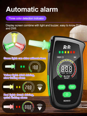 Alcohol Tester Rechargeable Digital Breath Tester Breathalyser Gas Alcohol Detector for Personal & Professional Use