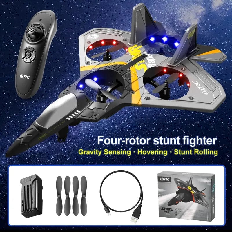 V17 RC Remote Control Airplane 2.4G Remote Control Fighter Hobby Plane Glider Airplane EPP Foam Toys RC Drone Kids Gift