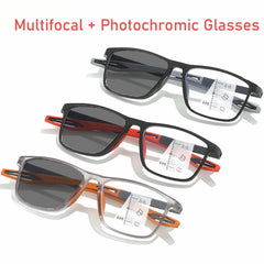 Reading Glasses Photochromic TR90 Anti-blue Light Multifocal New Progressive Near Far Eyewear Men Women Sports Eyeglasses