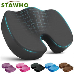 Coccyx Seat Cushion Memory Foam U-Shaped Pillow for Chair Cushion Pad Car Office for Tailbone Pain Massage Pillow