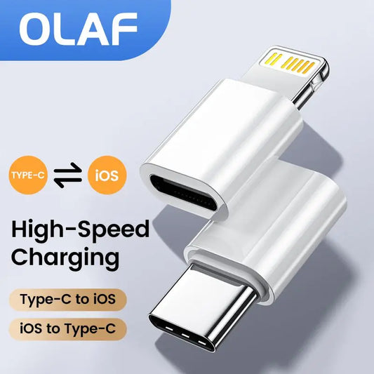 USB C Adapter for iPhone Lightning Male To Type c Adapter Female Fast Charging Converter USB Type C Male Adaptador for Ios iPad