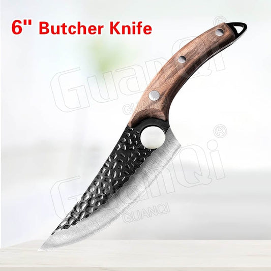 Fish Filleting Knife Stainless Steel Boning Knife Handmade Fishing Knife Kitchen Meat Cleaver Camping Cutter Chef Knives - Wowza