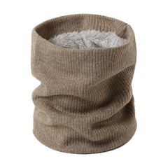 2022 New Neck Scarf Winter Women Men Solid Knitting Collar Thick Warm Velveted Rings Scarves High Quality Allmatch Muffler