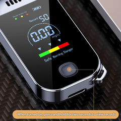 Breath Alcohol Tester Professional Breathalyser With LCD Display USB Rechargeable Electronic Alcohol Tester Keychain