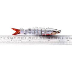 Wobbler Fishing Lure Multi Jointed 8 Segments 13.28cm/19g Artificial Hard Bait Plastic Fishing Tackle For Bass Pike