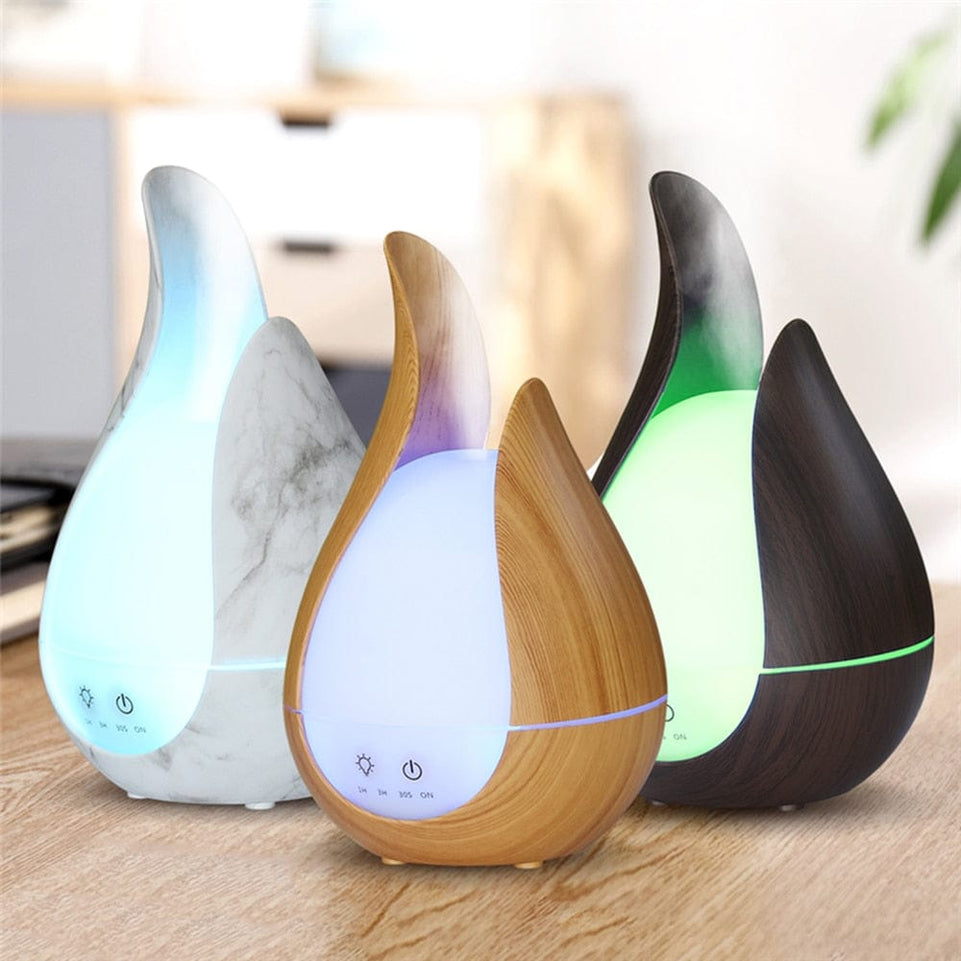 Aroma Diffuser 7 Colors LED Light Essential Oil Diffuser Cool Mist Electric Led Light Ultrasonic Air Humidifier 200ML for Home