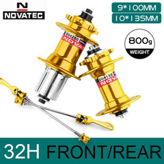 Novatec Hub D041SB D042SB Mountain Bike Disc Card Brake 28/32/36 Holes MTB Road Bicycle Bearing 36H Hubs 8/9/10/11/12 Speed