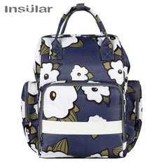 Insular Brand Nappy Backpack Bag Mummy Large Capacity Stroller Bag Mom Baby Multi-function Waterproof Outdoor Travel Diaper Bags