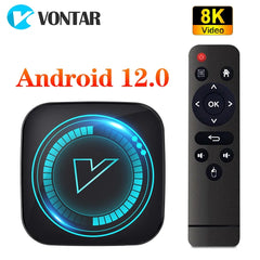 8k TV Box Android 12 H618 Quad Core Cortex A53 Support 8K Video 4K HDR10+ BT Wifi Google Voice Media player