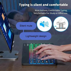 10inch Keyboard And Mouse Backlight Bluetooth Keyboard For IOS Android Windows Wireless Keyboard and Mouse