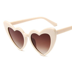 RBRARE Love Heart Sunglasses Women Big Frame Personality Sunglass Fashion Cute Sexy Retro Cat Eye Vintage SunGlasses Pink Female