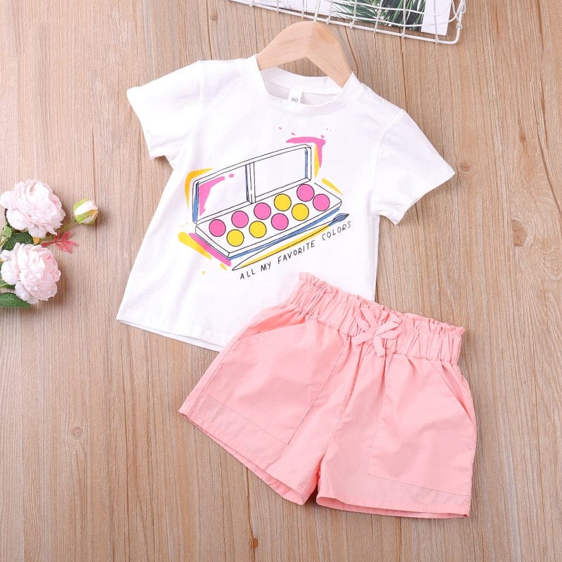 Clothes For Girls Summer Toddler Girls Clothes 2Pcs Outfits Kids Clothing For Girls Tracksuit Suit For Girls Children Clothing