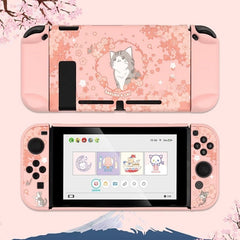 GeekShare Case Cute Steamed Bread Rabbit Cartoon Soft Full Cover Back Girp Shell For Nintendo Switch Accessories