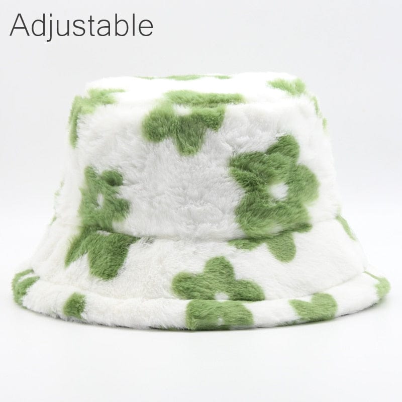 Winter Cow Leopard Faux Fur Fluffy Bucket Hats Women Outdoor Warm Sun Hat Soft Velvet Furry Fisherman Cap Girl Fashion Panama