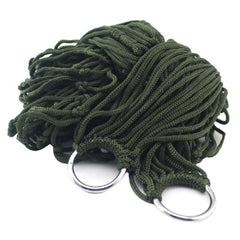 Nylon Rope Meshy Hammock for Outdoor Sleeping Net Bed with Rope