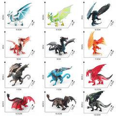 Hot Realistic Mythical Animal Model Dragon Figurines Simulation Monster Warcraft Firehawk Action Figure Children Colection Toys