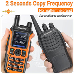 Two Way Radio UV-21 Pro V2 Wireless Copy Frequency Tri Band Powerful Waterproof Long Range UV-5R 22Pro S22 Type-C