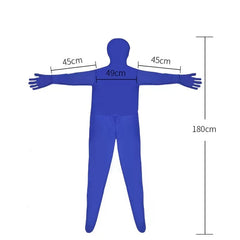 Green Screen Suit Chroma Key Cosplay Costumes For Tiktok Backdrop Video Film Invisible Effect Background Stretchy Tight Bodysuit