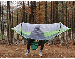 Mosquito Net Hammock Outdoor Camping Pole Hammock swing  Anti-rollover Nylon Rocking Chair 260x140cm