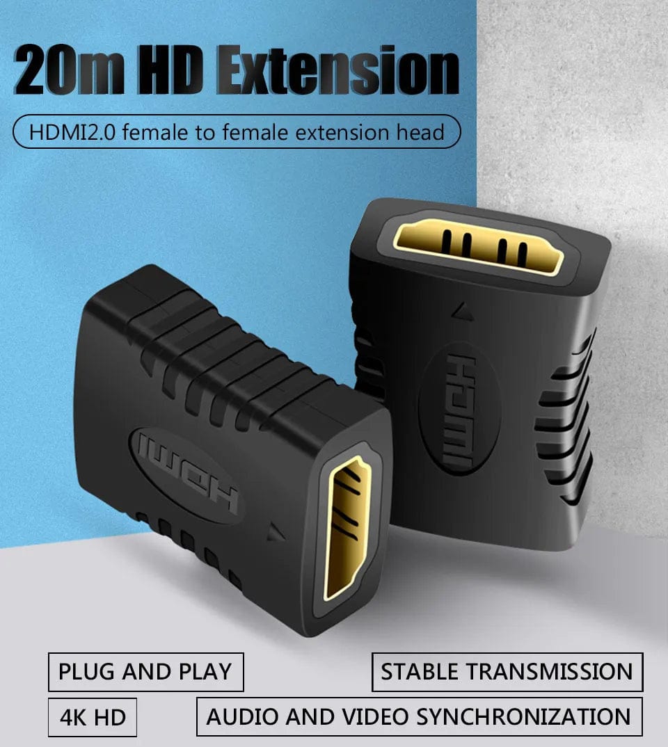 4K HDMI Extender Female To Female Converter Extension Adapter For Monitor Display Laptop PS4/3 PC TV Hdmi Cable Extension