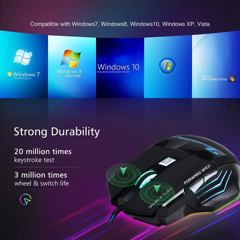 RGB Gaming keyboard Gamer keyboard and Mouse Set With Backlight USB 104 keycaps Wired Ergonomic Keyboard For PC Laptop
