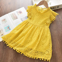 Bear Leader Girls Dress Autumn 2023 Girls Clothes Long Sleeves Cartoon Embroidery Female Children's Cake Dresses Kids Clothing