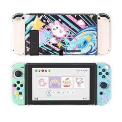 GeekShare Case Cute Steamed Bread Rabbit Cartoon Soft Full Cover Back Girp Shell For Nintendo Switch Accessories