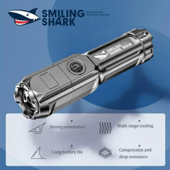 Powerful LED Flashlight Rechargeable Torch USB 18650 Waterproof Zoom Fishing Hunting 100000 Lumens Tactical Flashlight LED Flashlight