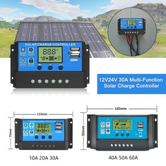 15W Solar Panel 12V Solar Cell With 60A Controller Solar Charge for Phone RV Car MP3 PAD Charger Outdoor Battery Supply