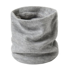 2022 New Neck Scarf Winter Women Men Solid Knitting Collar Thick Warm Velveted Rings Scarves High Quality Allmatch Muffler