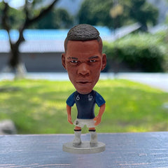 6.5cm Soccer Star Figure Mini Football Player Car Ornaments Collection Doll Star Sports Action Figures Souvenirs Toys Fans Gifts