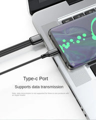 All Phones USB Charge Cable 3 Type-C 3 Micro USB Spliter Cord Fast Charging 5A For Mobile Phone Power Bank Charging Together 1.2m